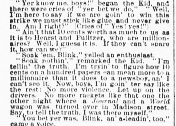 Newsies on Strike - Newsboys' Strike of 1899